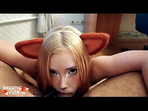 ❤️ Kitsune သည် ကွမ်းသီးကို မျိုချလိုက်ပြီး ပါးစပ်ထဲ စိမ့်ဝင်သွားသည် ❤️ Porno မှာ ငါတို့မှာ ❌️❤